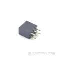 Conector fêmea de 2,54 mm reto 6P